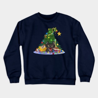 Cat-mess-tree Crewneck Sweatshirt